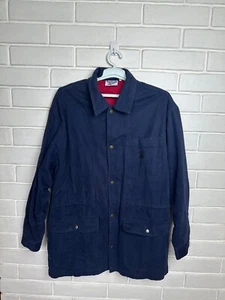 Reebok Men’s Vintage Jacket Made In Hong Kong Size S Very Rare Denim Coat 90s - Picture 1 of 18