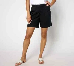 Pantalón corto utilitario AnyBody regular de gamuza sarga-negro-XS-NUEVO-A643866 - Imagen 1 de 2