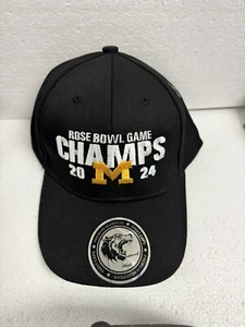 Michigan Wolverines 2024 ROSE BOWL Champions Embroidered Hat Adjustable Back - Picture 1 of 1