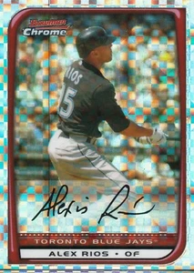 2008 - Bowman - Chrome - X-Fractors - Alex Rios - Short Print (065/250) - Picture 1 of 4