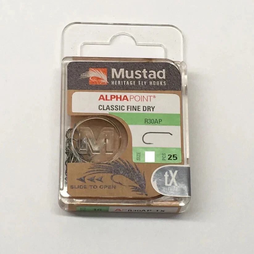 Mustad R30AP Classic Fine Dry #14 PSC 25 Mustad Heritage Fly Hooks Alpha Point - Bild 1 von 1