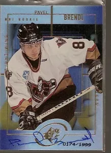 1999-00 SPx #166 Pavel Brendl Rookie Card Autograph - Bild 1 von 8