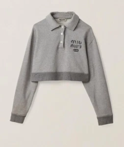 MIU MIU Cotton FLEECE LONG sleeved Shirt - Reg Store Price Is $1540 - Picture 1 of 8