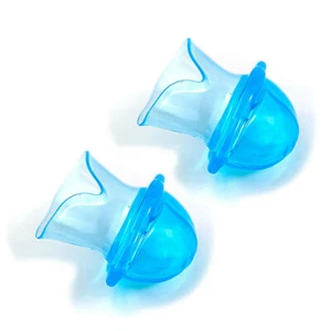 2PCS Anti Snoring Tongue Device Silicone Sleep Apnea Aid Stop Noise Sleeve Blue - Picture 1 of 9