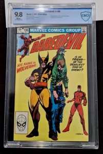 DAREDEVIL #196 (1983) CBCS 9.8 WHITE PAGES 1ST WOLVERINE TEAM-UP CLASSIC COVER - Picture 1 of 13