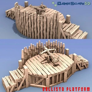Dekor Gamescape Teller Form Mit Ballista - Picture 1 of 3