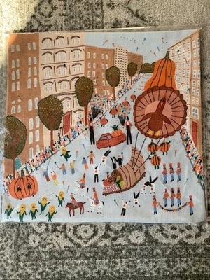Funda de almohada West Elm Pottery Barn Thanksgiving Parade 20" cuadrados NUEVO Foto 1 de 4