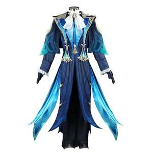 Anime Genshin Impact Neuvillette Mantel Schal Shirt Hose Cosplay Kostüm Kleidung - Bild 1 von 24