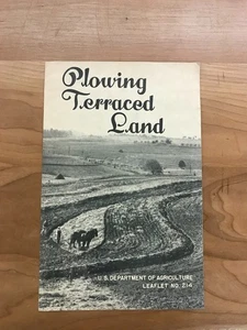1942 Plowing Terraced Land by US Dept. of Agriculture Leaflet #214 - Picture 1 of 5