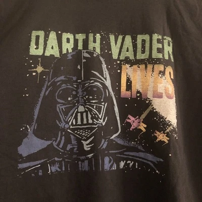 Camisa Chatarra Niños Guerra de las Galaxias Estampado Gráfico 12 XL Darth Vader HECHA en EE. UU. Foto 1 de 2
