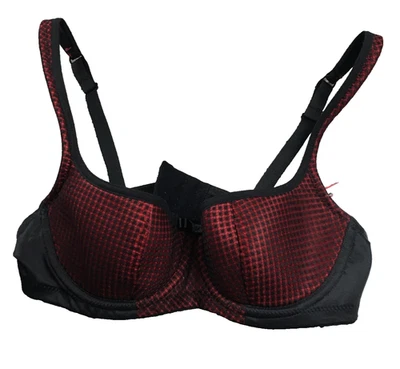 Rosme Womens Balconette Bra Sz 34B Black Red Underwire Adjustable NWT - Image 1 of 4