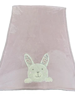 Manta Koala Baby 2017 Babies R Us Bunny Rabbit rosa felpa bordado seguridad - Imagen 1 de 19