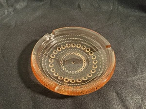 Vintage Pink Depression Glass Hobnail Ashtray 5.5" - Picture 1 of 5