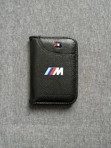 Premium M Sport BMW Leather Wallet Black M1 M2 M3 M4 M5 M6 M7 - read description - Picture 1 of 3