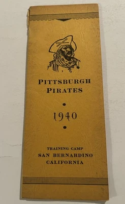 1940 PITTSBURGH PIRATES Media Guide Roster Yearbook PAUL WANER Arky VAUGHAN  - Image 1 of 4