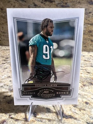 2008 Donruss Classics Rookie AUTO Derrick Harvey #207 /499 Jacksonville Jaguars - Image 1 of 4