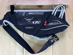 OSPREY Duro Solo Black Stretch Waist Pouch Hydration Fanny Pack ~ Bike Hike Run - Picture 1 of 5