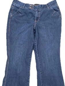 Lane Bryant Women's Jeans Flare Leg Tighter Tummy Technology 14 Blue Stretch - Picture 1 of 11