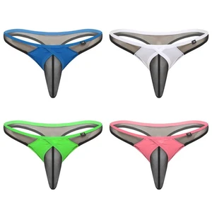 Men Briefs Sissy Thong Jockstrap G-string T-back Lingerie Swimwear Underpants - Picture 1 of 33