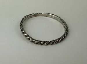 SILPADA Sterling Silver Twisted Band Ring Minimalist Size 7.75 Stackable - Picture 1 of 4