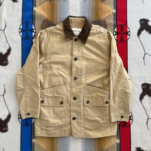 Orvis Chore Jacket Men's L Barn Field Coat Corduroy Collar Quilt Lined Pockets - Picture 1 of 12