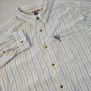 The North Face Mens L/G Long Sleeve Striped Button Down Shirts - Picture 1 of 7