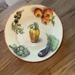 Williams Sonoma JARDIN POTAGER - Serving Bowl Italy Never Used Artichoke Olives - Picture 1 of 7
