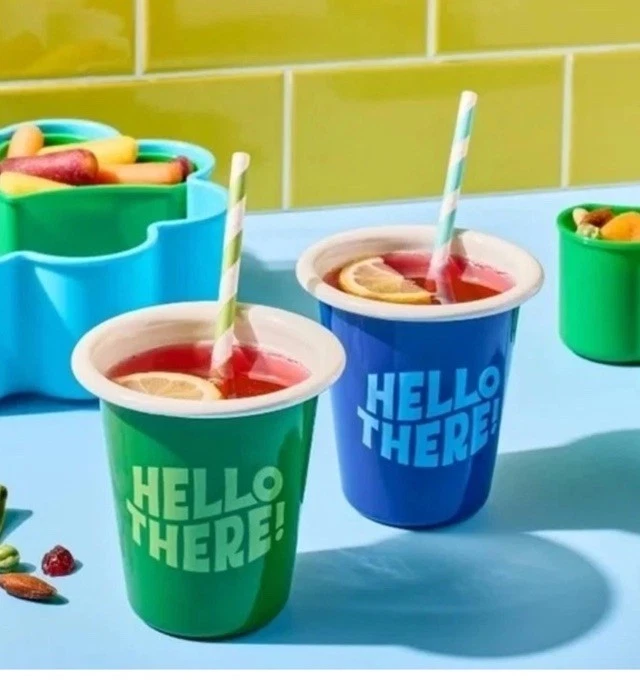 Tabitha Brown x Target Metal Tumblers “Hello There” Blue & Green