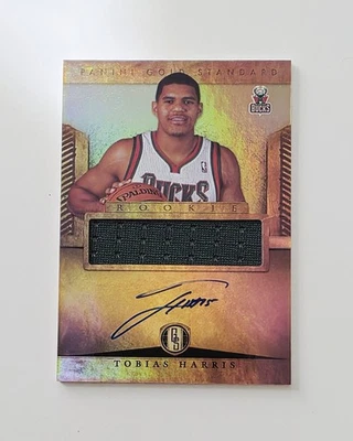 Tobias Harris 2012-13 Gold Standard RPA RC Event Worn Patch Auto #300 Clippers - Image 1 of 2