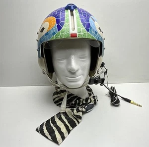CASCO DE VUELO PILOTO SIN REFER. DE FABRICACION - AVIADORES VIRTUALES - VINTAGE - Imagen 1 de 18