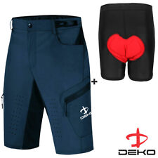 Deko Mountain Bike shorts Summer Cycling Baggy Shorts MTB Pants Sport Short Blue