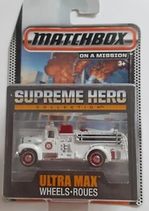 2014 Matchbox Supreme Hero '63 Mack B Model Fire Engine Truck Ultra Max Wheels - Picture 1 of 3