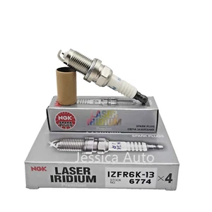 For 2007-2011 Honda Fit NGK IZFR6K13 6774 Laser Iridium Spark Plug Set of 4 1.5L - Picture 1 of 1