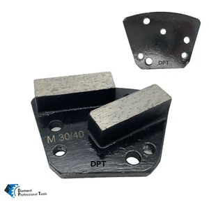 Trapezoid Grinding Tooling For Concrete Floor Grinders Medium Bond Grit 30/40 - Imagen 1 de 10