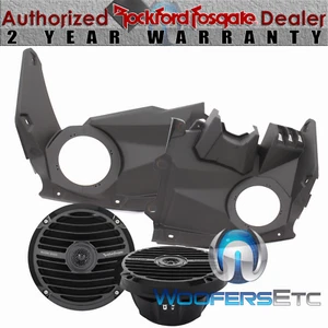 pkg ROCKFORD FOSGATE RFX317-FSE + RM1652B SPEAKER FOR CAN-AM MAVERICK X3 MODEL - Picture 1 of 4