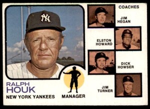 1973 Topps Ralph Houk/Jim Hegan/Elston Howard/Dick Howser/Jim Turner New York