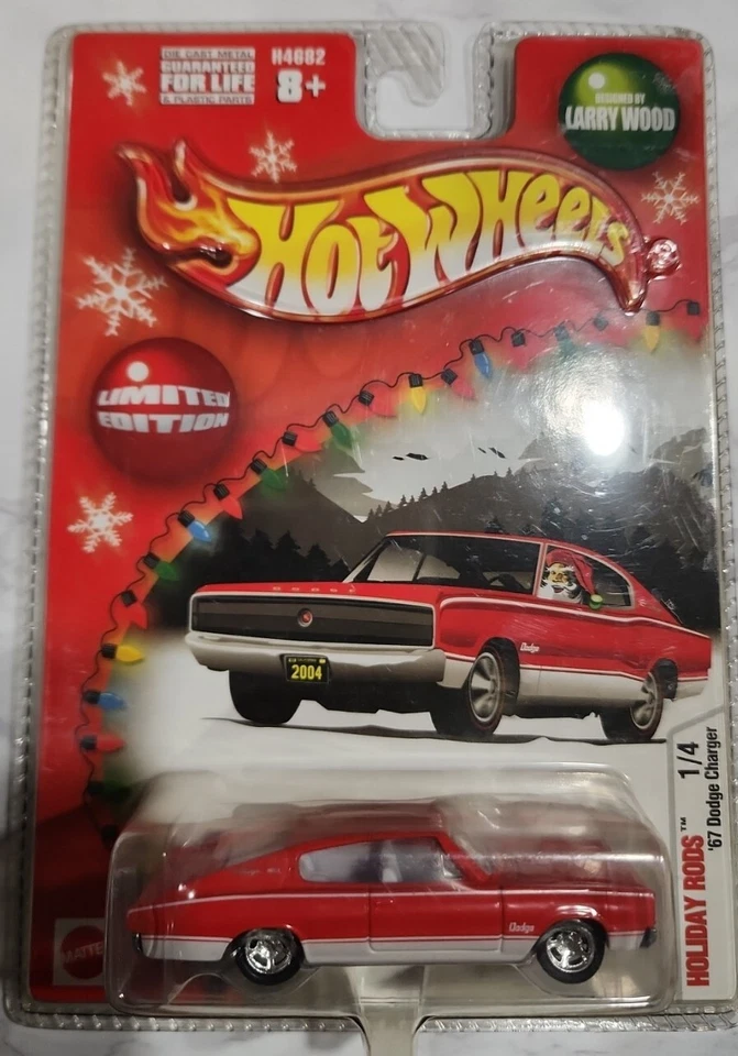 Hot Wheels ’67 Dodge Charger Holiday Rod Real Riders Larry Wood diseño 🔥🏆 Foto 1 de 1