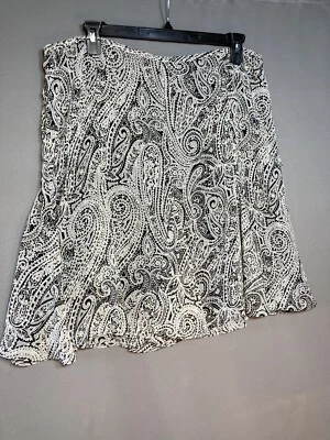 Apt 9 Mujer 1X Falda Cachemira Acampanada Midi Forrada Semi Transparente Fluida Boho Foto 1 de 4