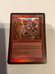 MTG Pulverize Foil Mercadian Masques 207/350 Actual Pics NM - Picture 1 of 9