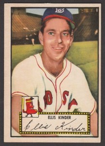 1952   TOPPS  BASEBALL  # 78  ELLIS KINDER  INV  J1810