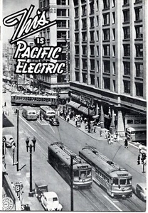 T30-80307 Orig 1944 WWII booklet of Pacific Electric Rail & Coach Lines LA CA - Picture 1 of 2
