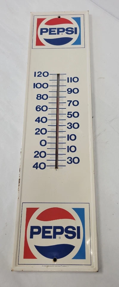 Vintage 1971 Pepsi Thermometer Scioto Signs - Image 1 of 4