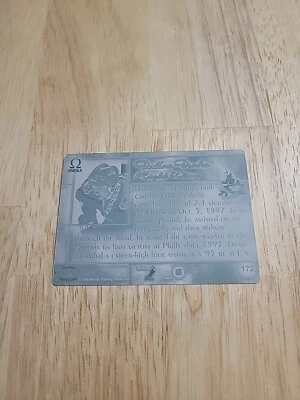 1997-98 Pacific Omega DALLAS DRAKE Printing Plate #172 Phoenix Coyotes - Image 1 of 4