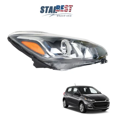 Faro sin lente transparente LED DRL para Chevrolet Spark 2019-2021 lado del pasajero Foto 1 de 4