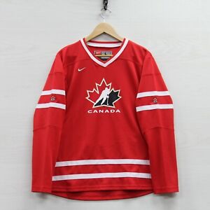 2010 Team Canada Nike Hockey Jersey Womens Size Large Red Olympics Stitched