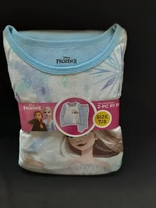 Disney Frozen II Elsa & Anna Girls 2 PC PJ Pajama Set Size 7 / 8 Sleepwear NWT - Picture 1 of 4