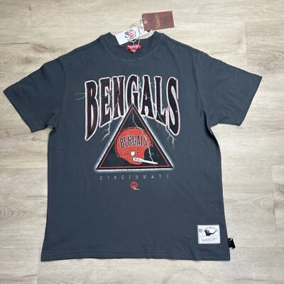 Cincinnati Bengals Mitchell & Ness Boyfriend Tshirt Womens Size Small NWT - Image 1 of 4