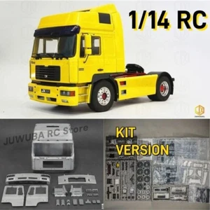 Tractor Truck Metal Cab Kit 1/14 Gray Color 4X2 RC Model Trailer Tipper DIY Kit - Picture 1 of 14