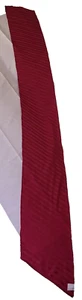 Vintage Polyester Stripe Dark Red 9" x 84" with tags Machine Wash - Picture 1 of 4