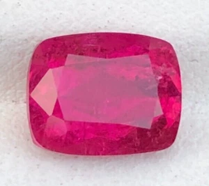 3.50CT Natural Faceted Cut Vivid Pink Tourmaline loose gemstone From Afghanistan - Picture 1 of 17